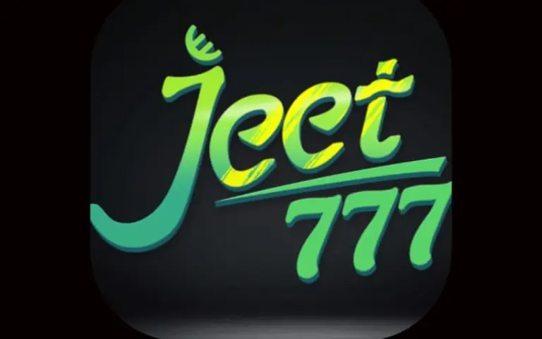 Jeet777 game logo with green and yellow text on a dark background.