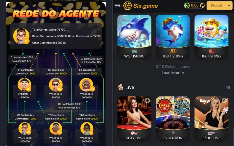 six game screenshot