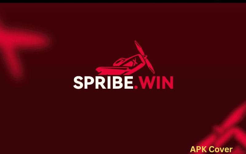 Spribe Win game APK cover showing a red jet airplane with a dark background, symbolizing speed, excitement, and modern gameplay