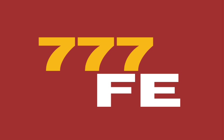 777FE Game logo in yellow and white text on red background.