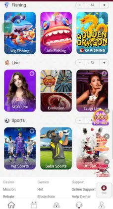 LuckPub fishing game